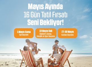 Mayısta 2,5 Gün İzin Alın, 16 Gün Tatil Yapın! Mayısta 2,5 gün izin alarak 16 gün tatil yapın!